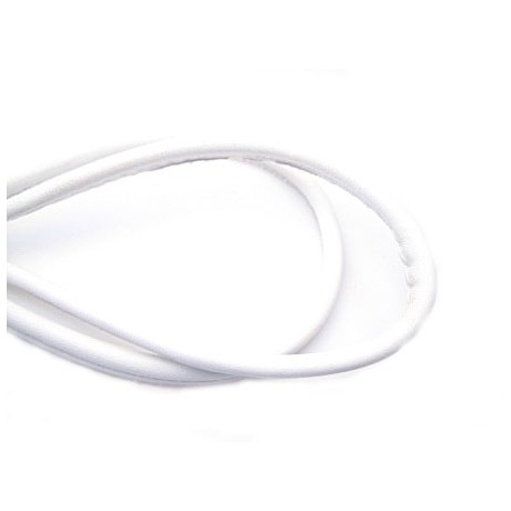 Randsyet / kantsyet  hvid kalveskind 4 mm - 50 CM