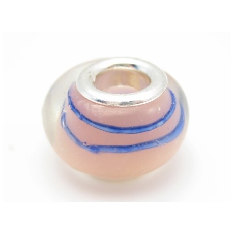 Led med stribe - rosa / blå