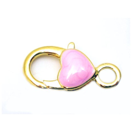 Karabin hagelås rosa 21 mm