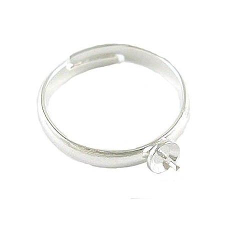 Ring til anboret perle - one size