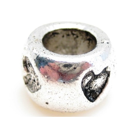 Hjerte Perle led  8 mm/4 - 2 stk