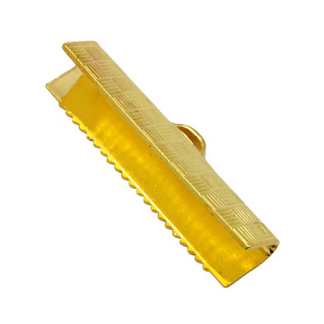 Klemme lukkeled guld 25 mm - 4 stk