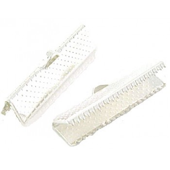 Klemme lukkeled sølv 25 mm - 6 stk