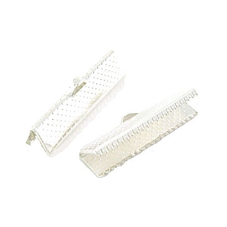 Klemme lukkeled sølv 25 mm - 6 stk