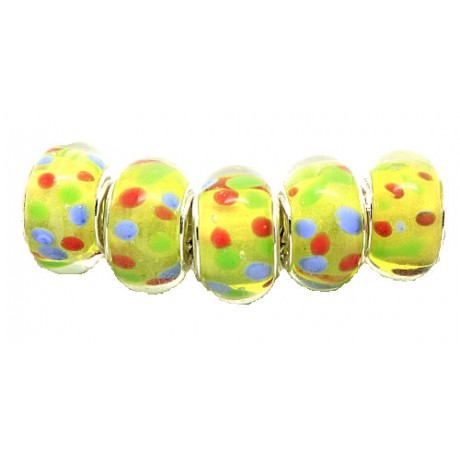 Glas led med st. sølv kerne