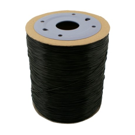 Stærk smykke elastik 0,8 mm sort - 6 m