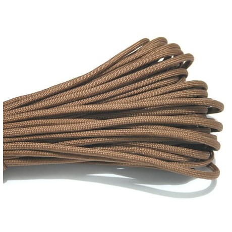 Faldskærmsline 4 mm brun - 1 m løbende