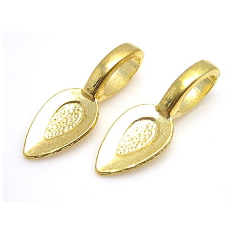 Hængsel - til at lime på - guld -2 STK