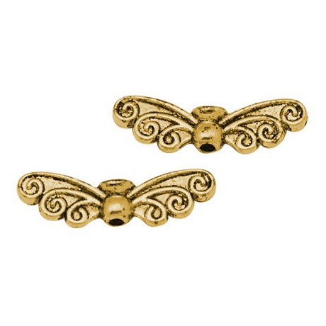 Vinger guld belagt 22 mm - 6 stk