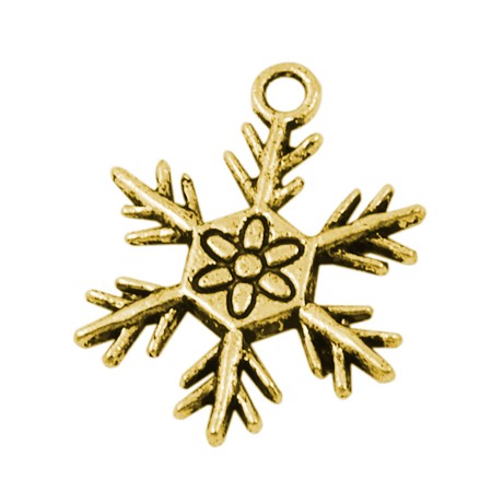 Is krystal guld 22 mm - 4 stk