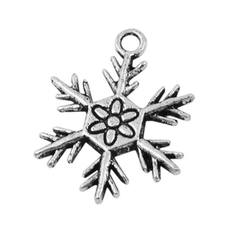 Is krystal sølv 22 mm - 4 stk