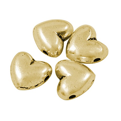 Tibet guld hjerte 8,5 /1,2 - 3 STK