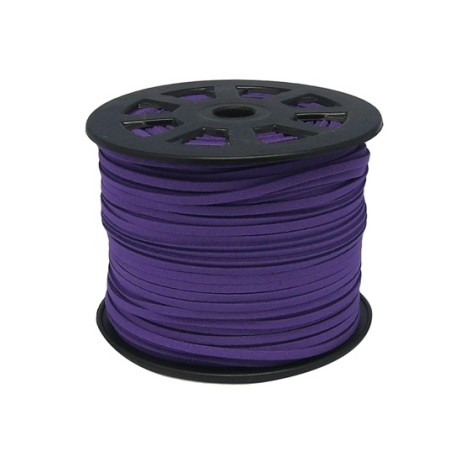 Ruskind im. 3 x 1,5 mm mellem lilla - 1 m