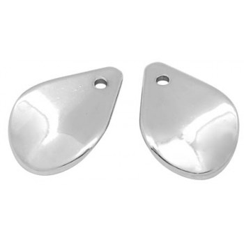 Sølv dråbe 18 mm - 4 STK