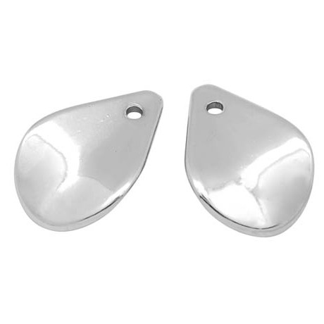 Sølv dråbe 18 mm - 4 STK