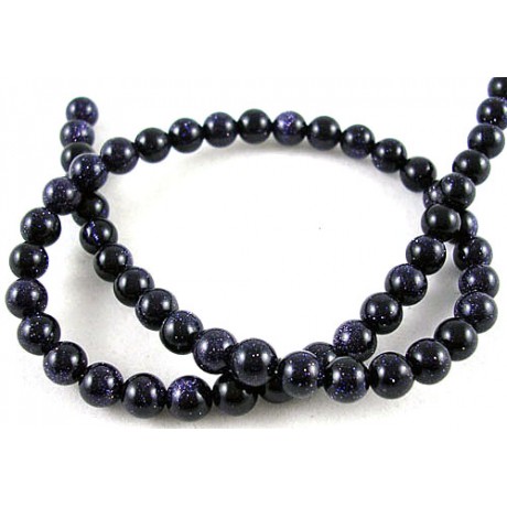 Goldstone sort 10 mm - 1 streng