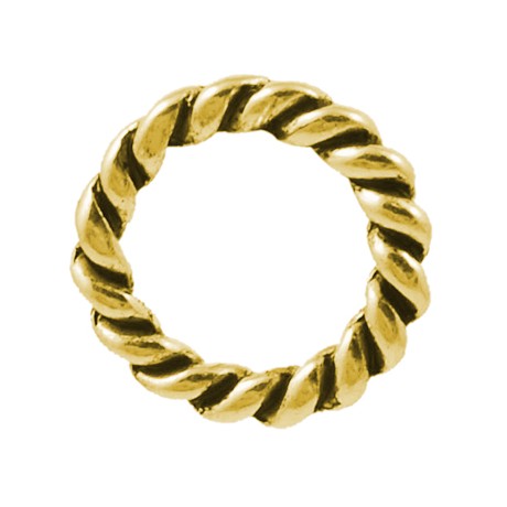 Snoet ring guld 19 mm - 2 stk