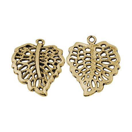 Guld blad 25 mm - 2 stk