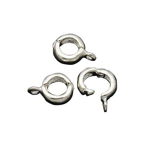 Klik lås til vedhæng 10 mm Sølvbelagt