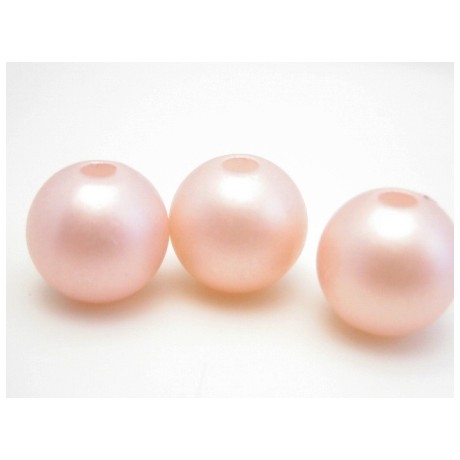 Voks perle 10 mm mat laks  - 10 stk