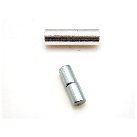 Magnet  lås sølv belagt til 1 mm - 2 sæt