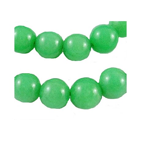 Jade grøn 10 mm - 8 stk