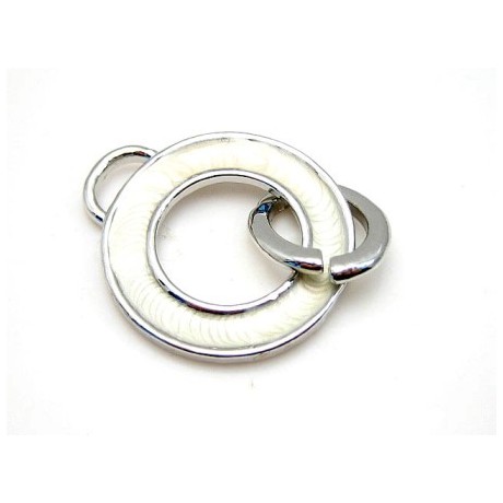 Vedhæng til vedhæng 35 mm + Hvid emalje