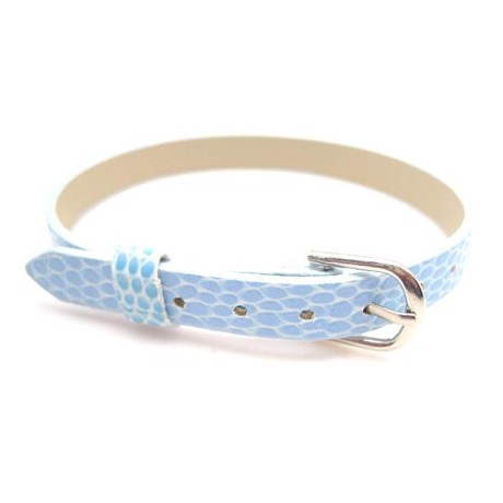 Armbånd til slide charms 22 cm - LYS BLÅ