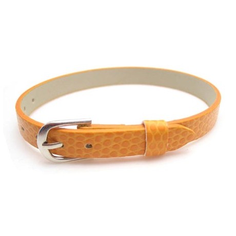 Armbånd til slide charms 22 cm - ORANGE