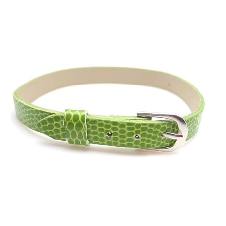 Armbånd til slide charms 22 cm -  ÆBLE GRØN