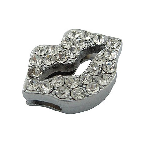 Slide mund med stene 17 mm