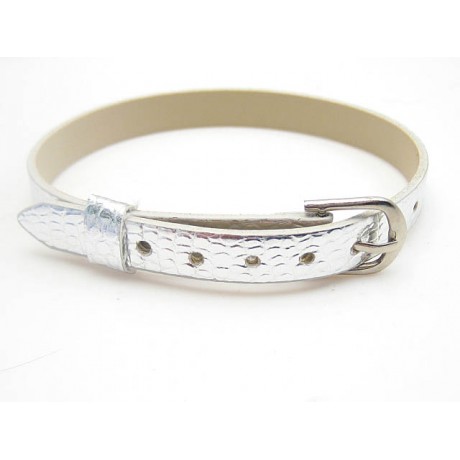 Armbånd til slide charms 22 cm -  SØLV