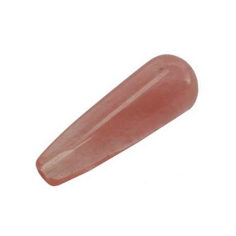 Anboret quartz dråbe 25 mm - 2 STK