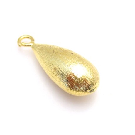 Dråbe børstet guld  stardust 22 mm