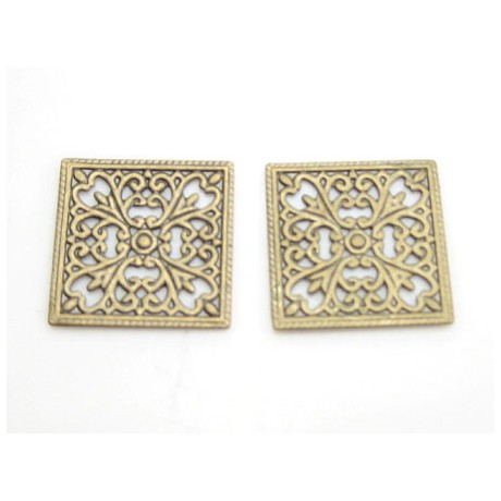Filligran pynte plade 13 mm- 2 stk
