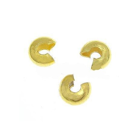 Knude skjuler 4 mm guld - 20 stk