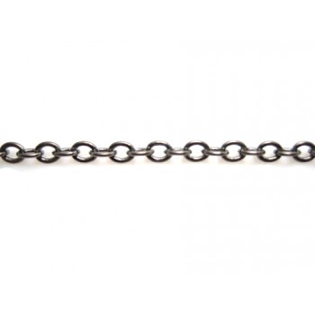 Kraftig kæde sort 3,5 mm - 1 m
