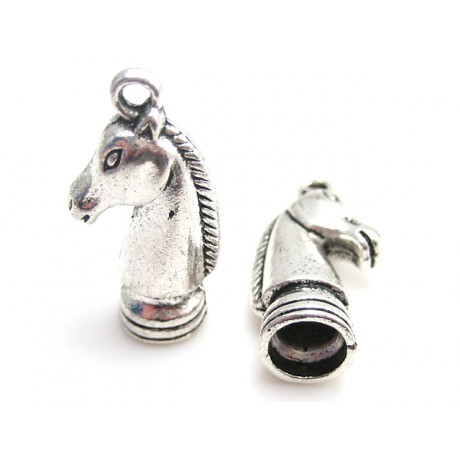 Kraftig enderør hest sølv 26,5 / 6,6 - 1 PAR