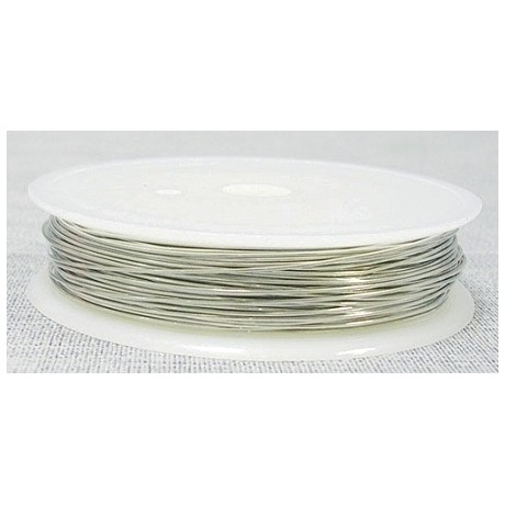 Vikletråd 0,4 mm sølv - 9 m