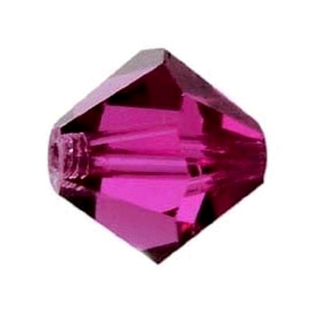 Swarovski bicone 8 mm fuchsia - 2 stk