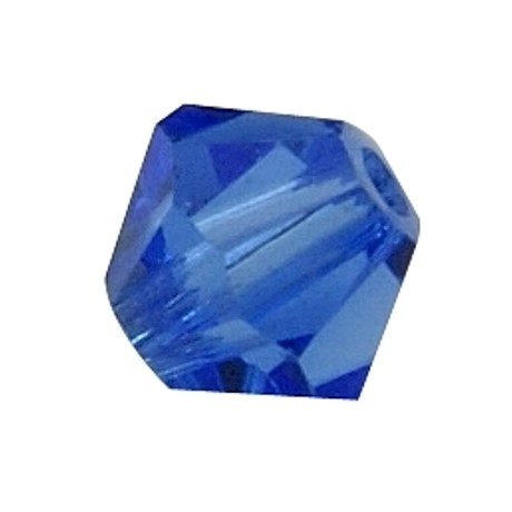 Swarovski bicone 8 mm safir blå - 2 stk