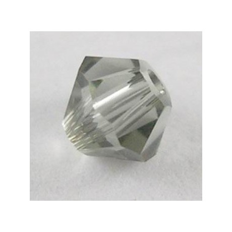 Swarovski bicone 4 mm sort diamant - 2 stk