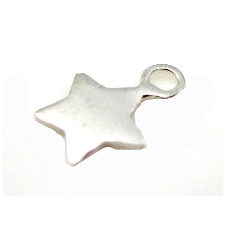 Sterling sølv stjerne 6 mm