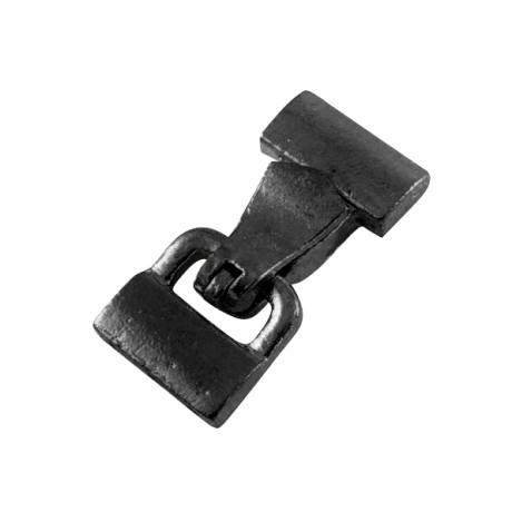 Klap lås med magneter til wire / elastk 28 mm sort