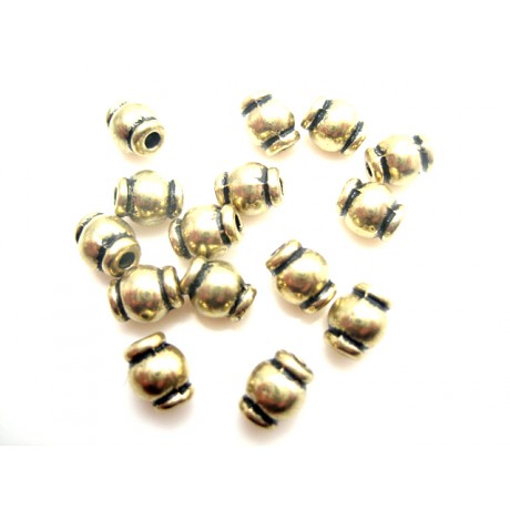 Guldperle 6 / 1,8 mm -15 stk