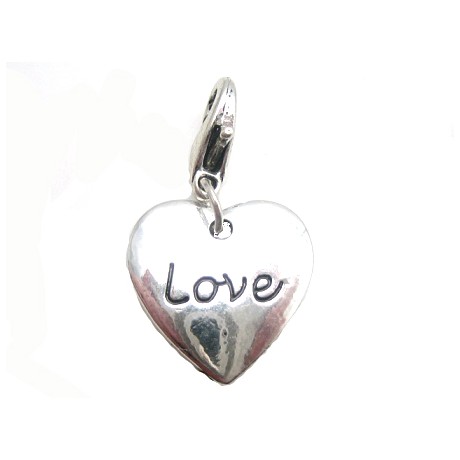 Hjerte med "Love" 30 mm