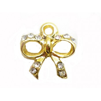 Sløjfe 13,5 / 2 mm GULD - SUPER FLOT