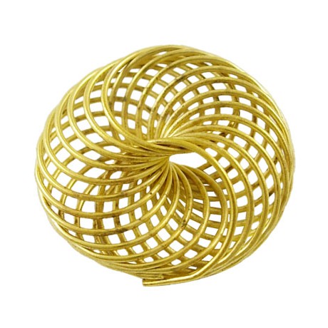 Wire perle guld 22 mm - stk