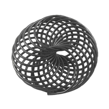 Wire perle sort 22 mm - 2 stk