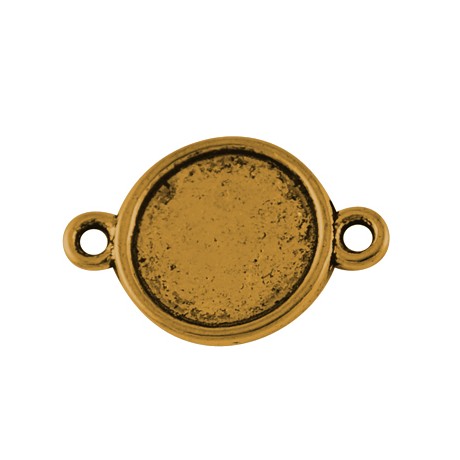Forbindelses perle Guld 18 mm - 12 stk